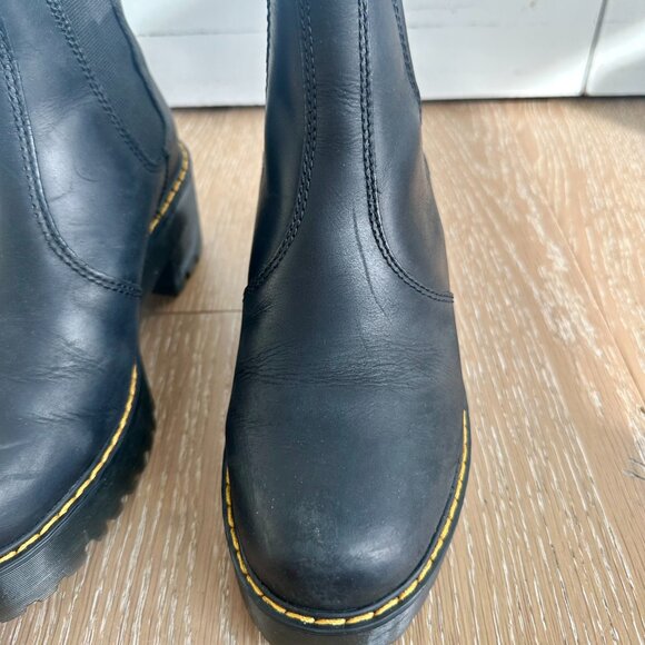 Dr. Martens Rometty Wyoming Leather Platform Chelsea Boots - Picture 8 of 14